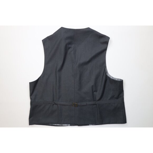 Caravelli Mens Size 54R Super 150s 3 Piece Suit Wedding Gray Pants 48x27 - Picture 10 of 16